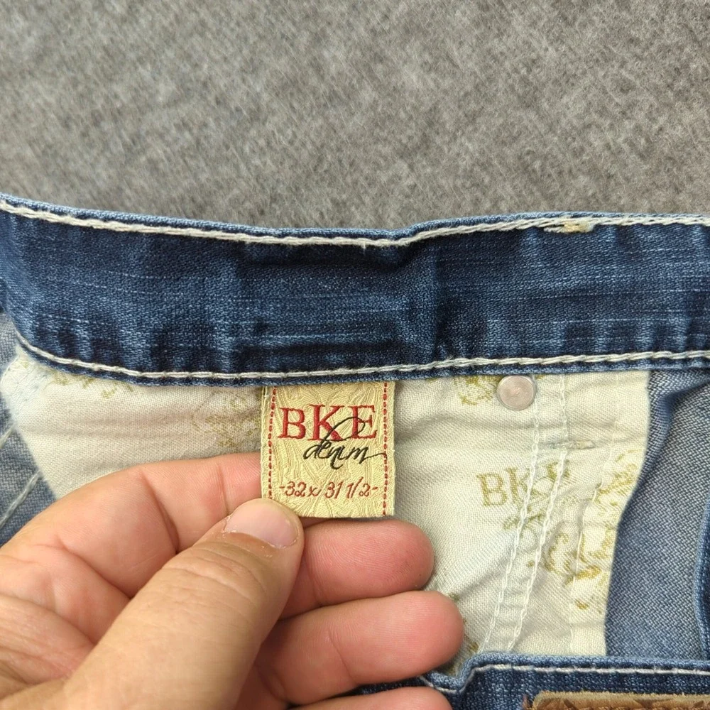 BKE‎ Jeans Womens 32 Blue Drew Boot Cut Western Cowgirl Stretch Faded Casual